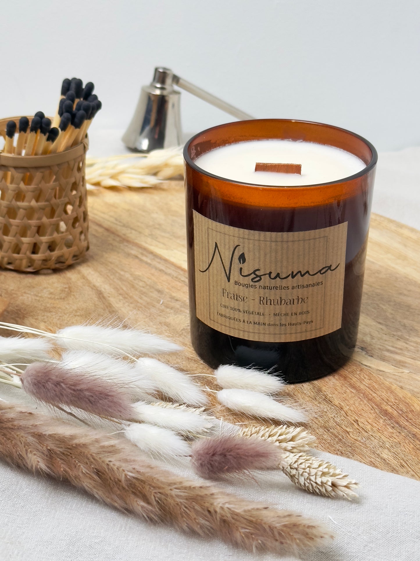 Bougie Fraise - Rhubarbe