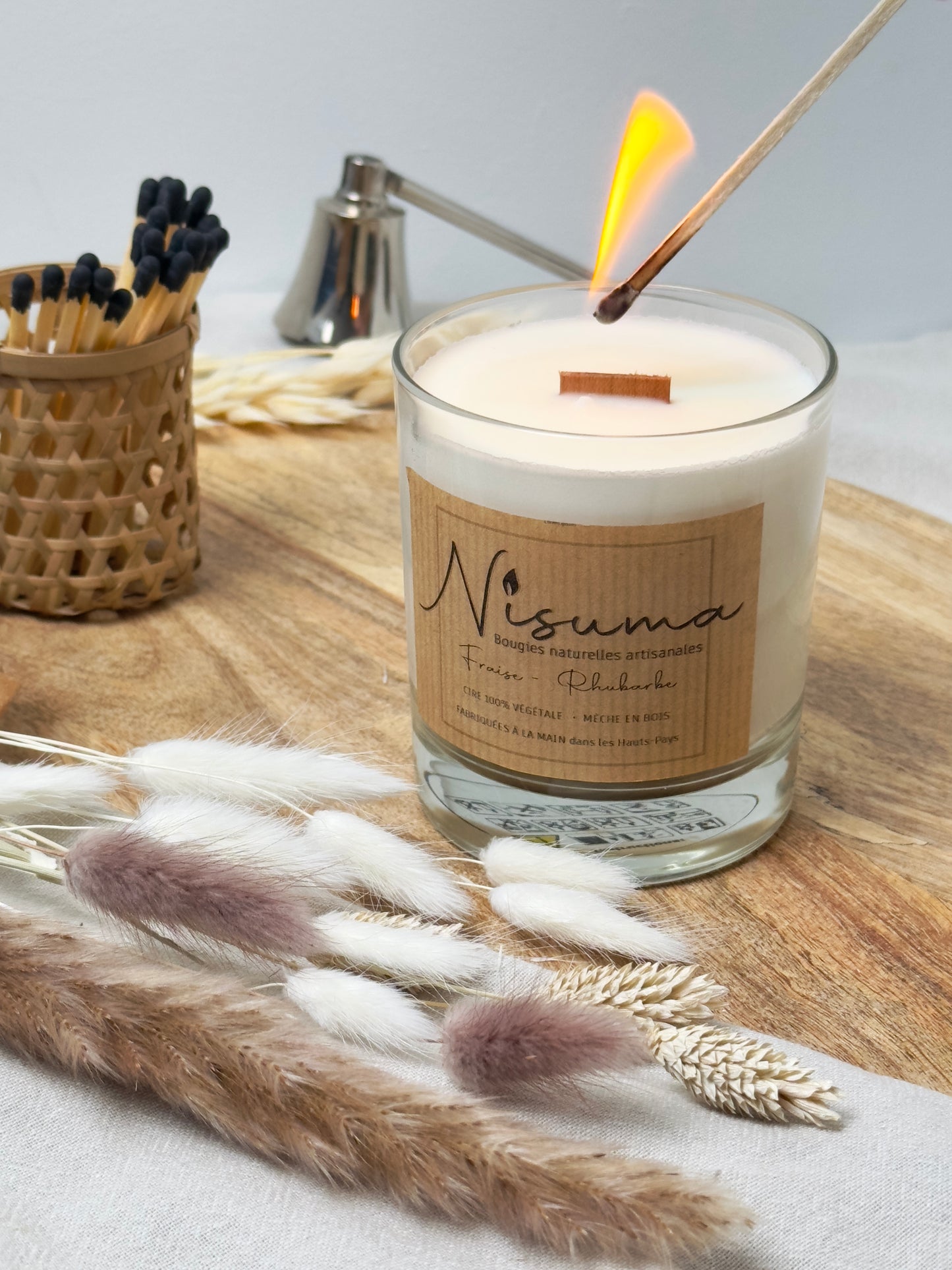 Bougie Fraise - Rhubarbe