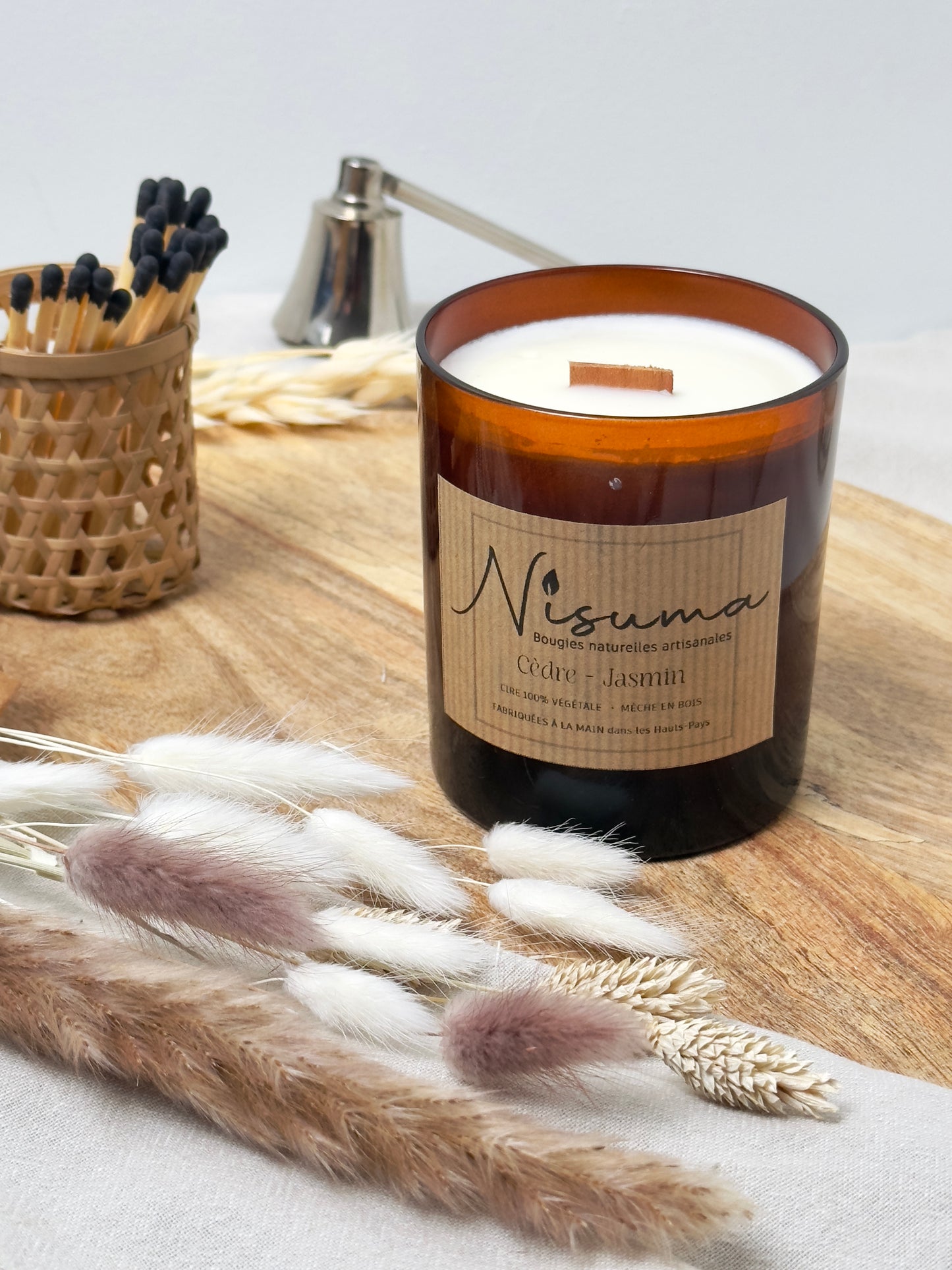 Bougie Cèdre - Jasmin
