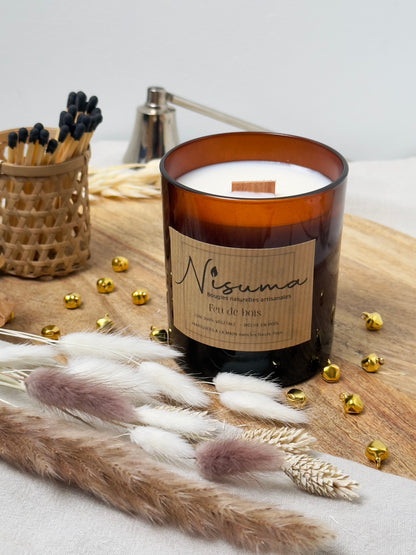 Bougie Feu de Bois