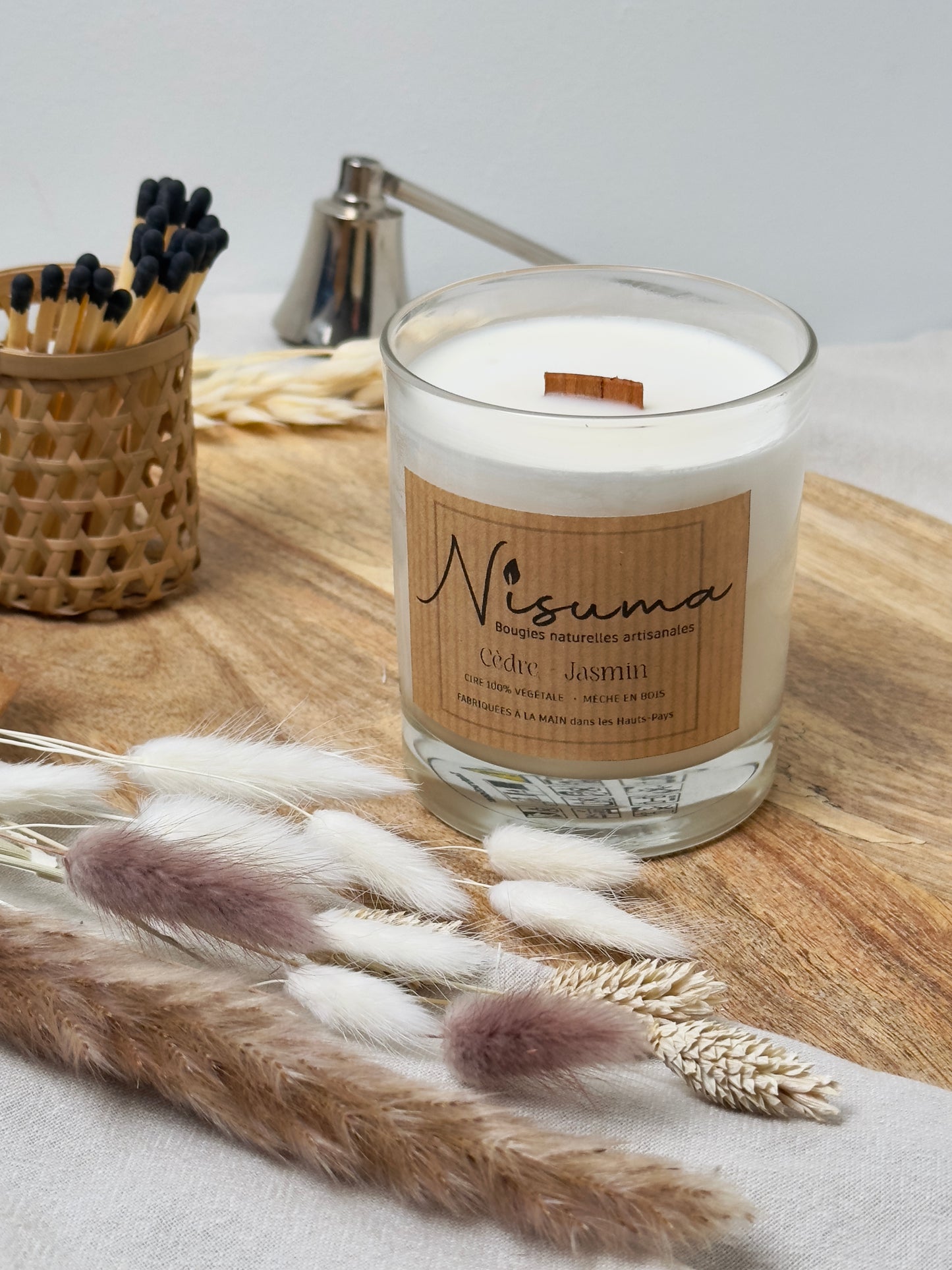 Bougie Cèdre - Jasmin